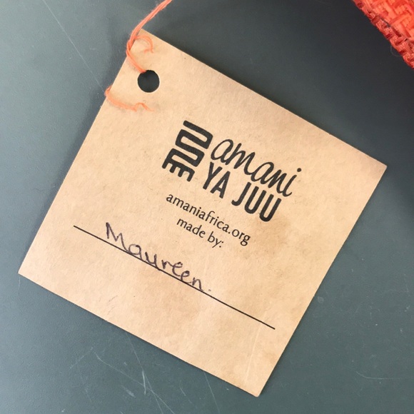 NWT AMANI YA JUU Jute Clutch Handbag - Picture 5 of 7